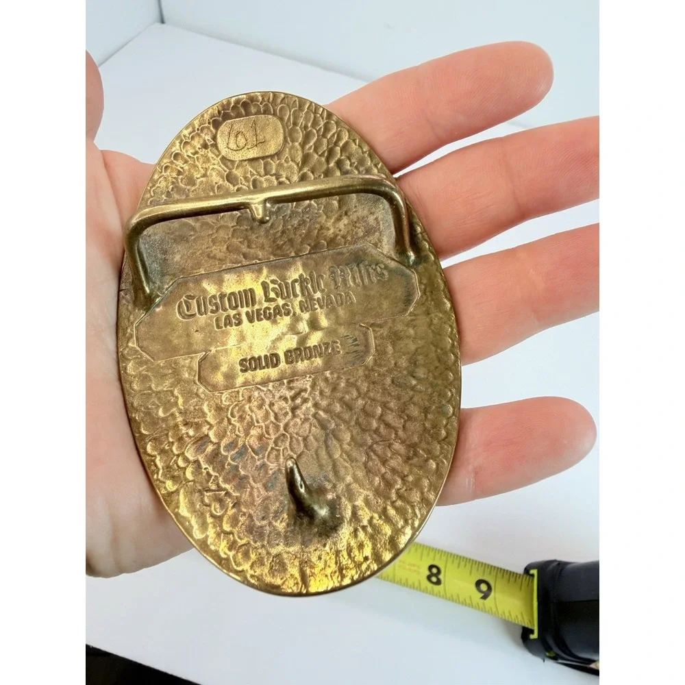 American Public Works Association APWA Nevada Chapter Bronze Belt Buckle